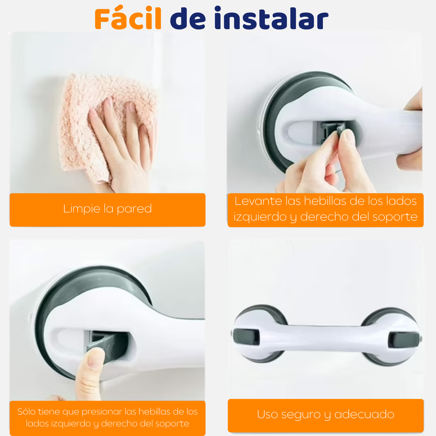 SafeGrip™ – Agarradera de Seguridad para Baño