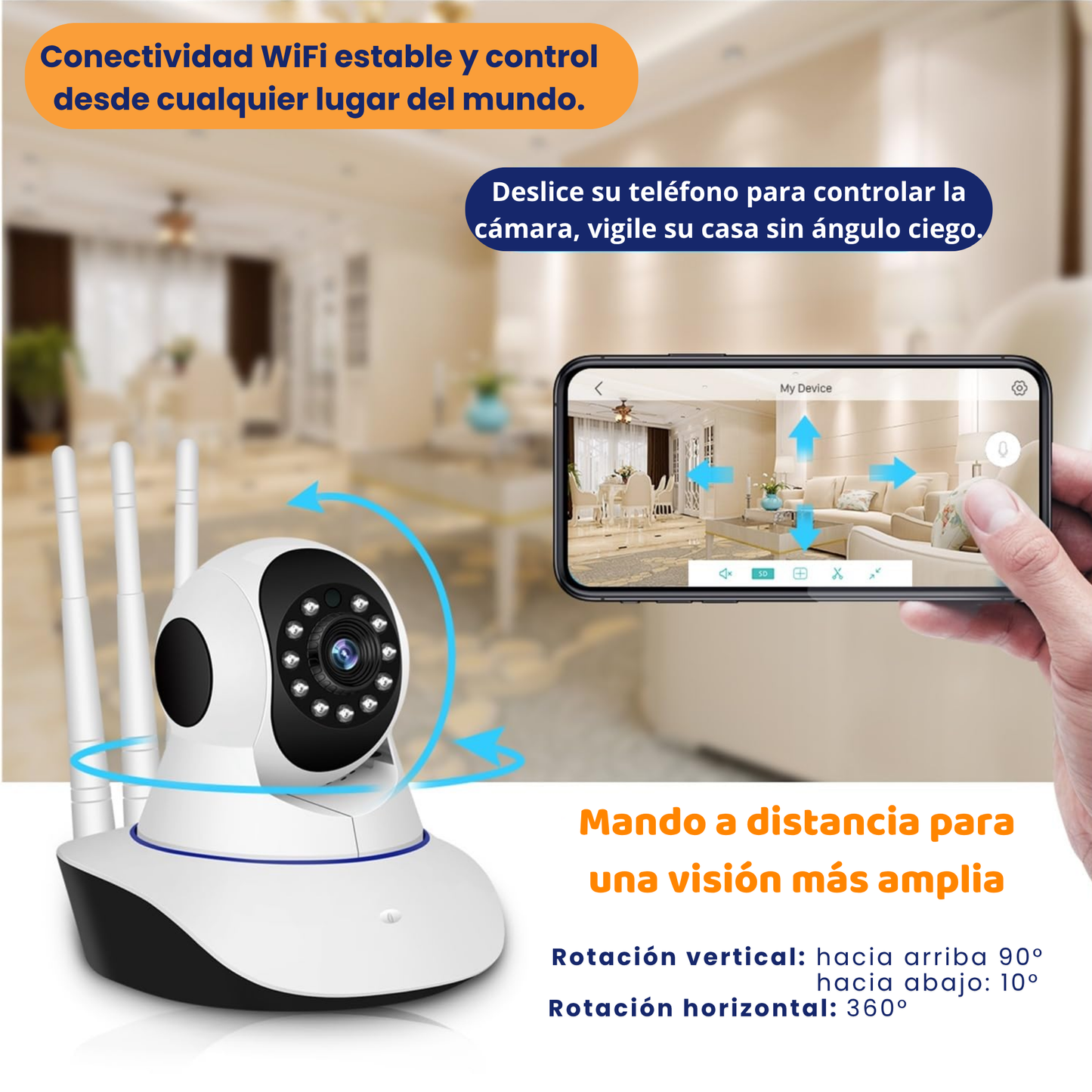Vigi360™ – Cámara de Seguridad Inteligente WiFi