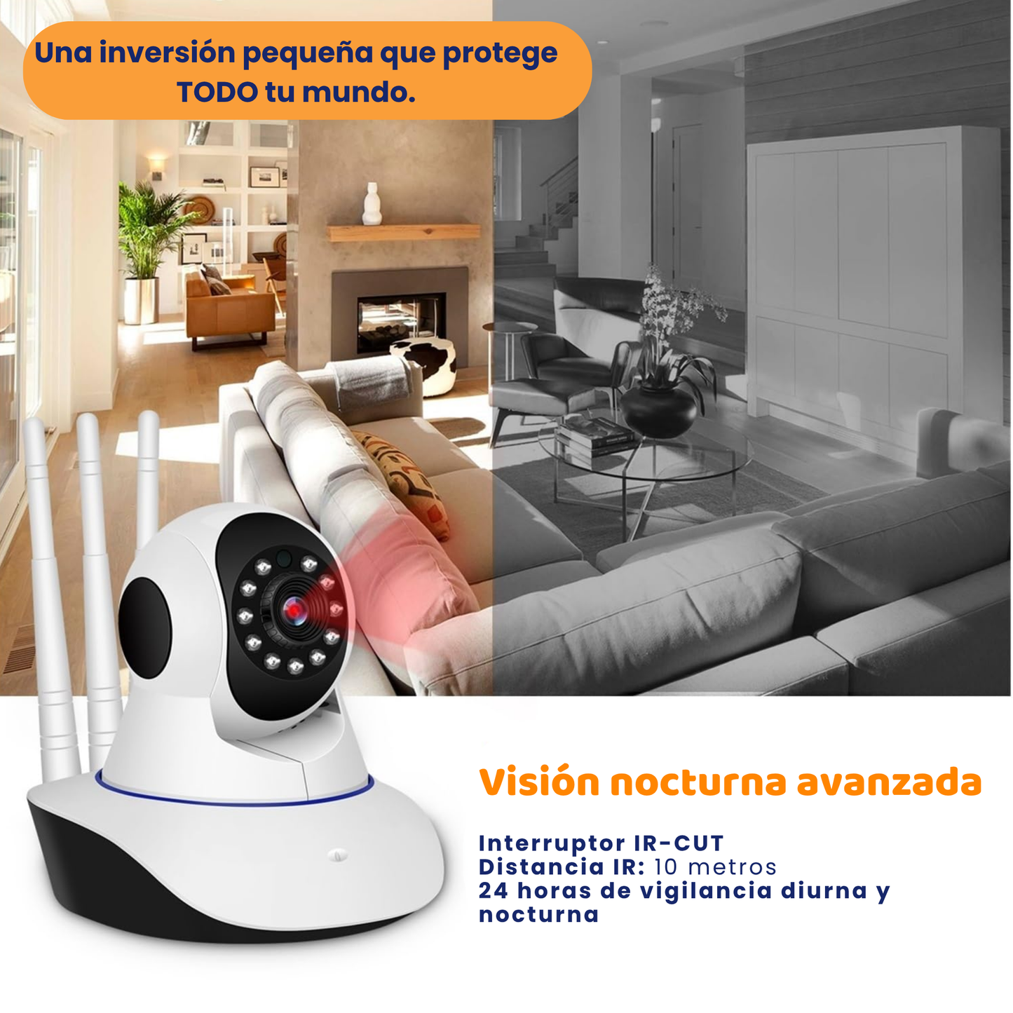 Vigi360™ – Cámara de Seguridad Inteligente WiFi