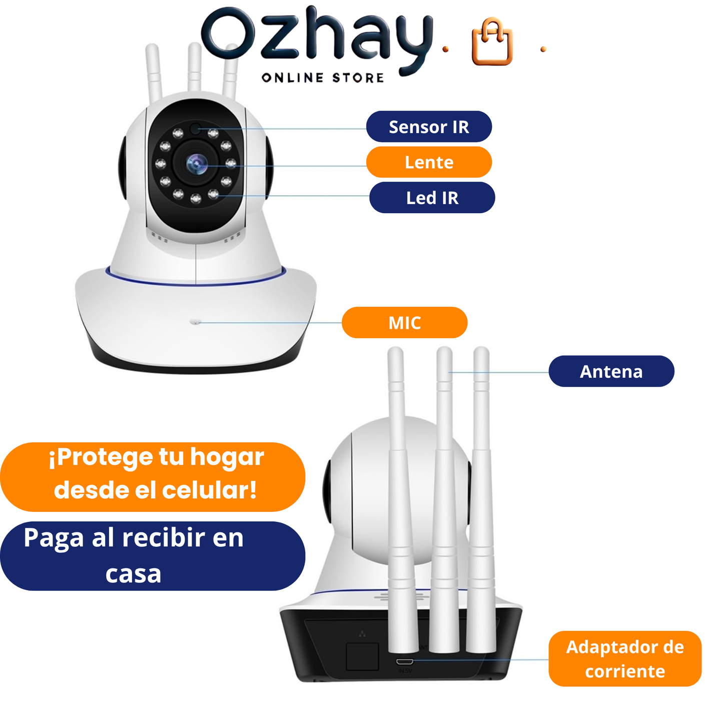 Vigi360™ – Cámara de Seguridad Inteligente WiFi